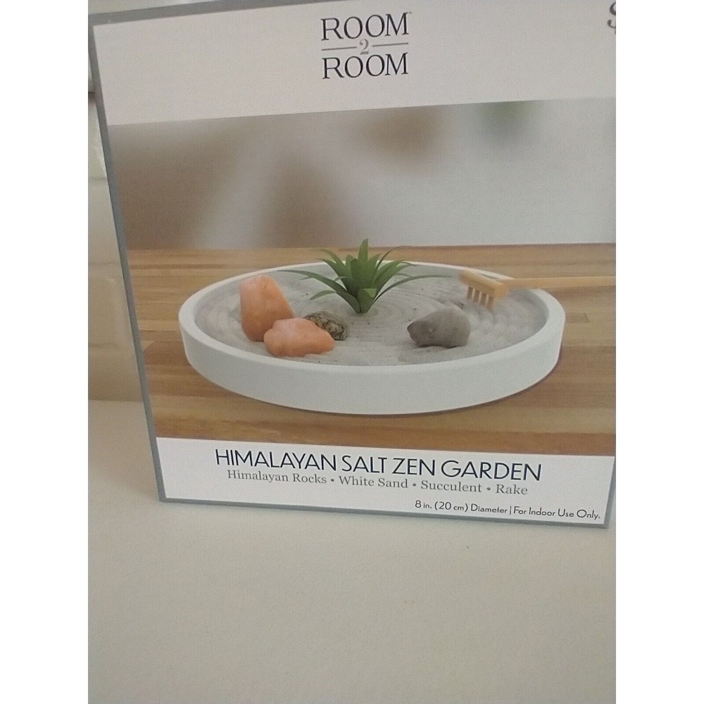 Himalayan Salt Zen Garden Kit Office Desk Gift Idea Stress Relief - Picture 7 of 7